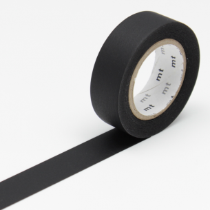 Washi Masking Tape - Matte Black