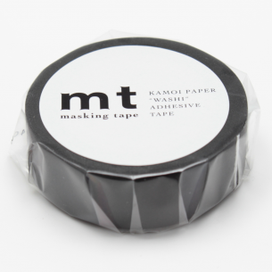 Washi Masking Tape - Matte Black