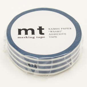 Washi Masking Tape - Border Indigo