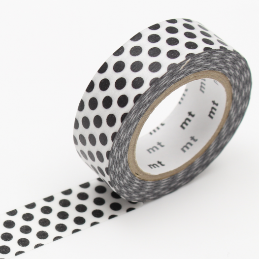 Washi Masking Tape - Dot Black 2