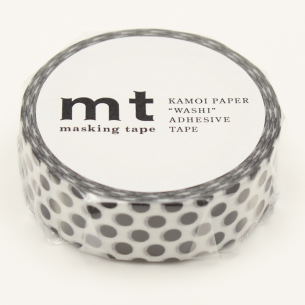 Washi Masking Tape - Dot Black 2 Washi Masking Tape - Dot Black 2