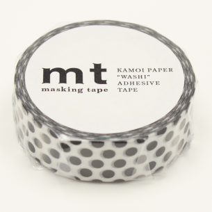 Washi Masking Tape - Dot Black 2