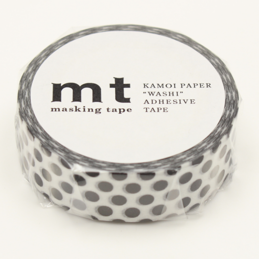 Washi Masking Tape - Dot Black 2 Washi Masking Tape - Dot Black 2