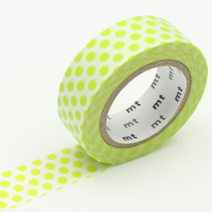 Washi Masking Tape - Dot Lime