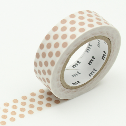 Washi Masking Tape - Dot Milk Tea