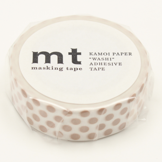 Washi Masking Tape - Dot Milk Tea