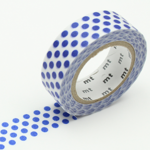 Washi Masking Tape - Dot Night Blue