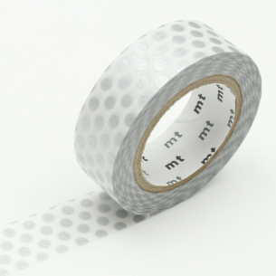 Washi Masking Tape - Dot Silver