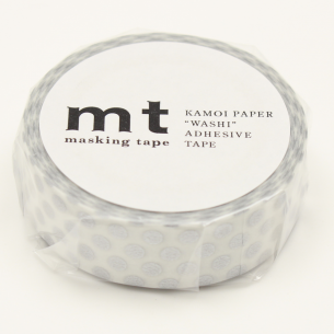 Washi Masking Tape - Dot Silver