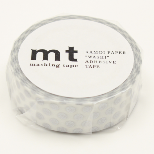 Washi Masking Tape - Dot Silver