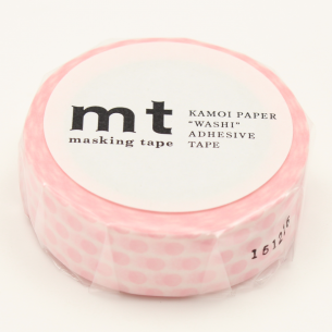 Washi Masking Tape - Dot Strawberry Milk