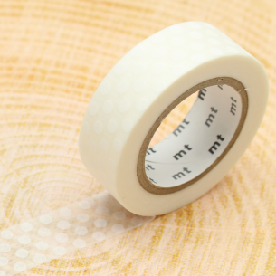 Washi Masking Tape - Dot White