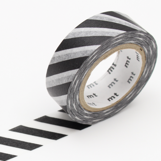 Washi Masking Tape - Stripe Black 2