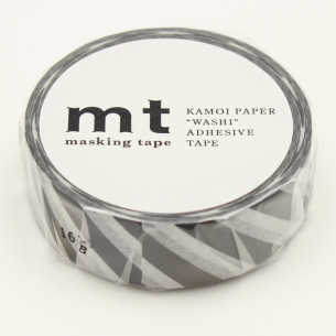 Washi Masking Tape - Stripe Black 2