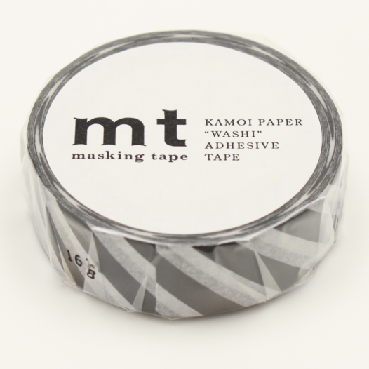 Washi Masking Tape - Stripe Black 2