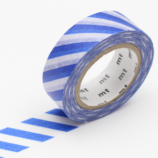 Washi Masking Tape - Stripe Blue