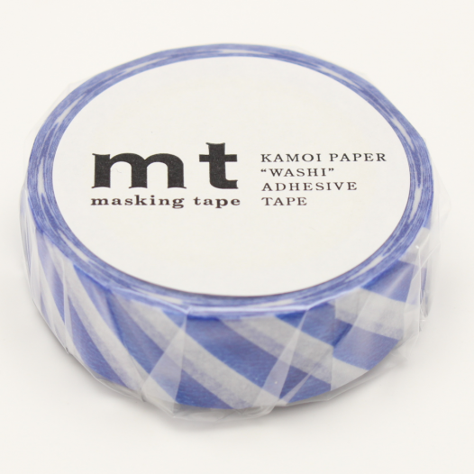 Washi Masking Tape - Stripe Blue