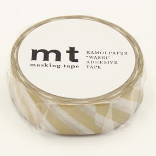 Washi Masking Tape - Stripe Gold 2