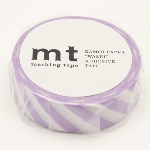 Washi Masking Tape - Stripe Lilac 2 Washi Masking Tape - Stripe Lilac 2