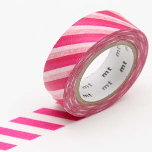 Washi Masking Tape - Stripe Magenta Washi Masking Tape - Stripe Magenta