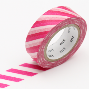 Washi Masking Tape - Stripe Magenta