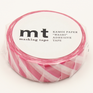 Washi Masking Tape - Stripe Magenta Washi Masking Tape - Stripe Magenta