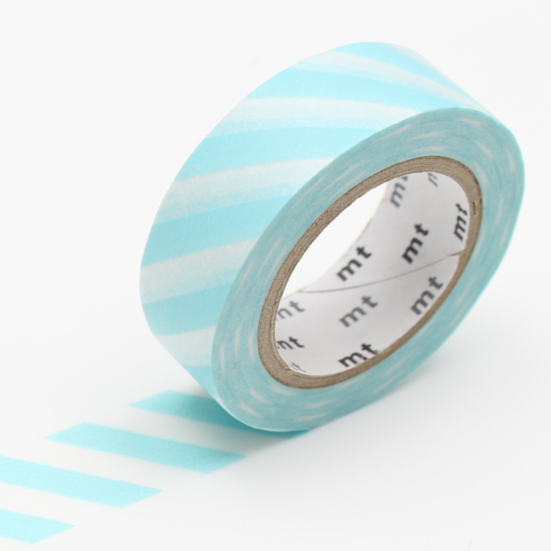 MT - Washi Stripe Mint Blue Masking Tape