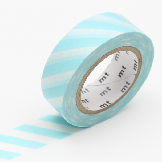 Washi Masking Tape - Stripe Mint Blue