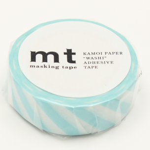 Washi Masking Tape - Stripe Mint Blue
