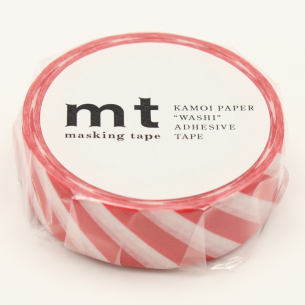 Washi Masking Tape - Stripe Red