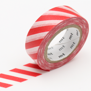 Washi Masking Tape - Stripe Red