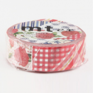 Washi Masking Tape - Flower Red