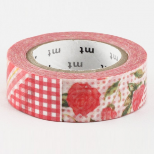 Washi Masking Tape - Flower Red