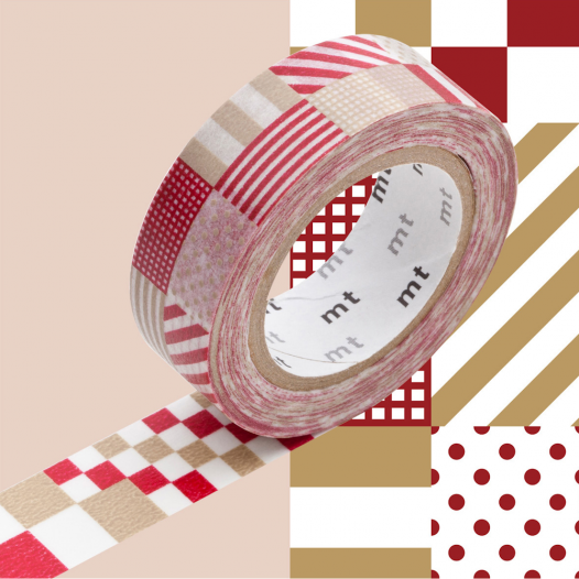 Washi Masking Tape - Mix Red