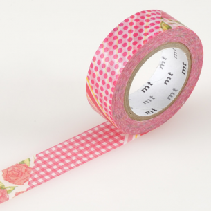 Washi Masking Tape - Flower Red