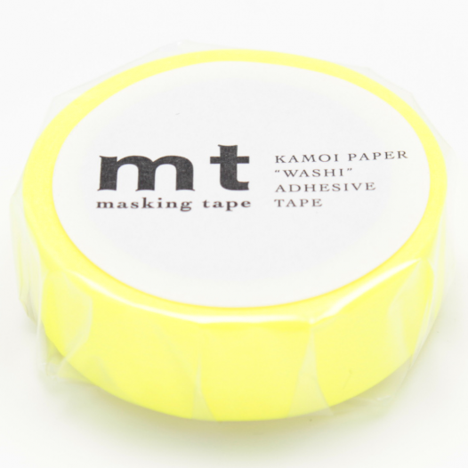 Washi Masking Tape - Shocking Yellow