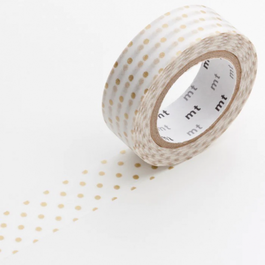 Washi Masking Tape - Dot S Gold