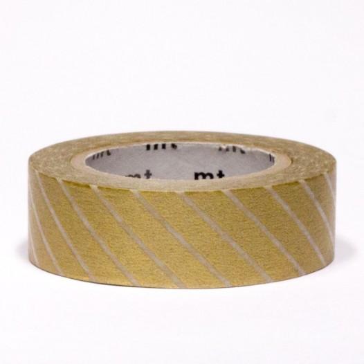 Washi Masking Tape - Stripe Gold