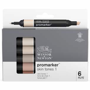 Winsor & Newton® ProMarker™ Sky Tones 6 Watercolor Marker Set