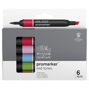 Promarker Mid Tone Set (6pc) Promarker Mid Tone Set (6pc)