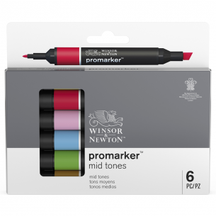 Promarker Mid Tone Set (6pc)