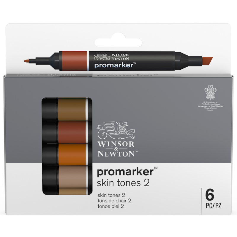 Winsor & Newton Promarker Skin Tone Set Two (6pc)