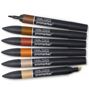 Promarker Skin Tone Set Two (6pc) Promarker Skin Tone Set Two (6pc)