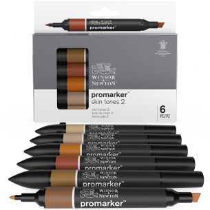 Promarker Skin Tone Set Two (6pc) Promarker Skin Tone Set Two (6pc)