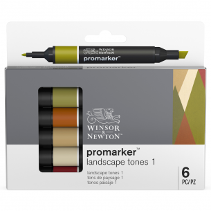 Promarker Landscape Tone Set One (6pc) Promarker Landscape Tone Set One (6pc)