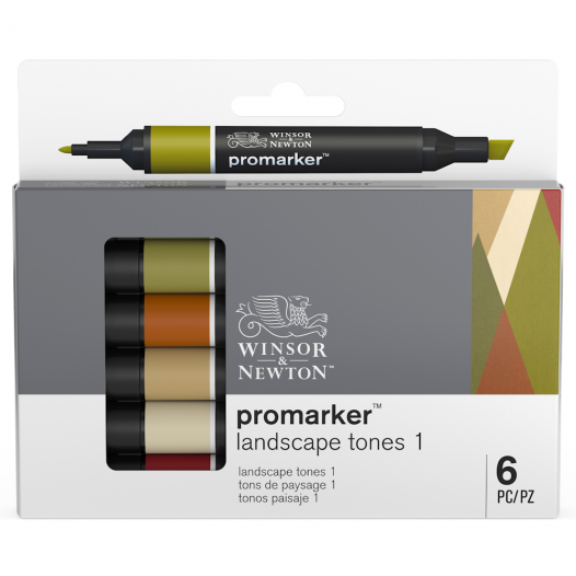 Promarker Landscape Tone Set One (6pc) Promarker Landscape Tone Set One (6pc)