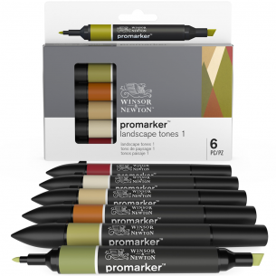 Promarker Landscape Tone Set One (6pc)