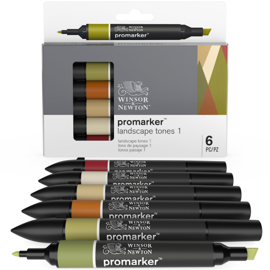 Promarker Landscape Tone Set One (6pc)