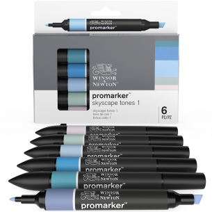 ProMarker Skyscape Tone Set One (6pc) ProMarker Skyscape Tone Set One (6pc)