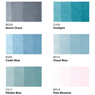 ProMarker Skyscape Tone Set One (6pc) ProMarker Skyscape Tone Set One (6pc)